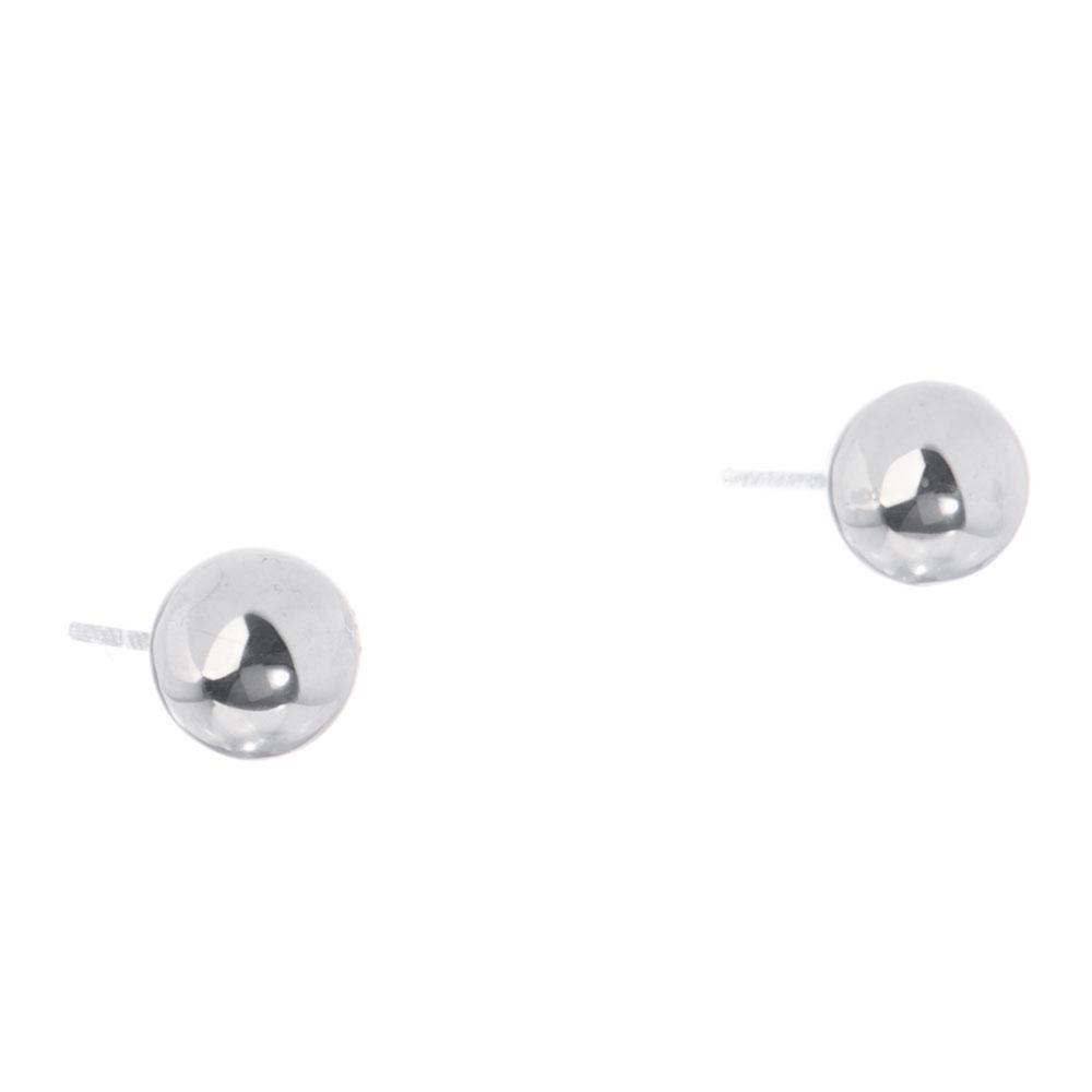 Aretes esfera de Plata mediana