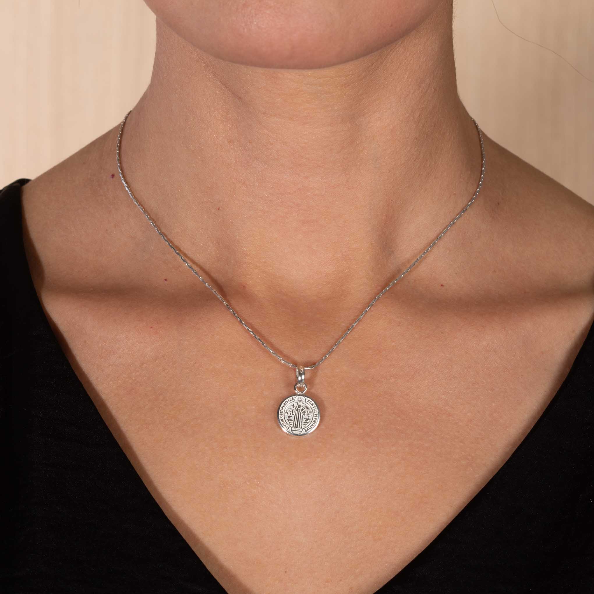 Medalla de plata San Benito chica