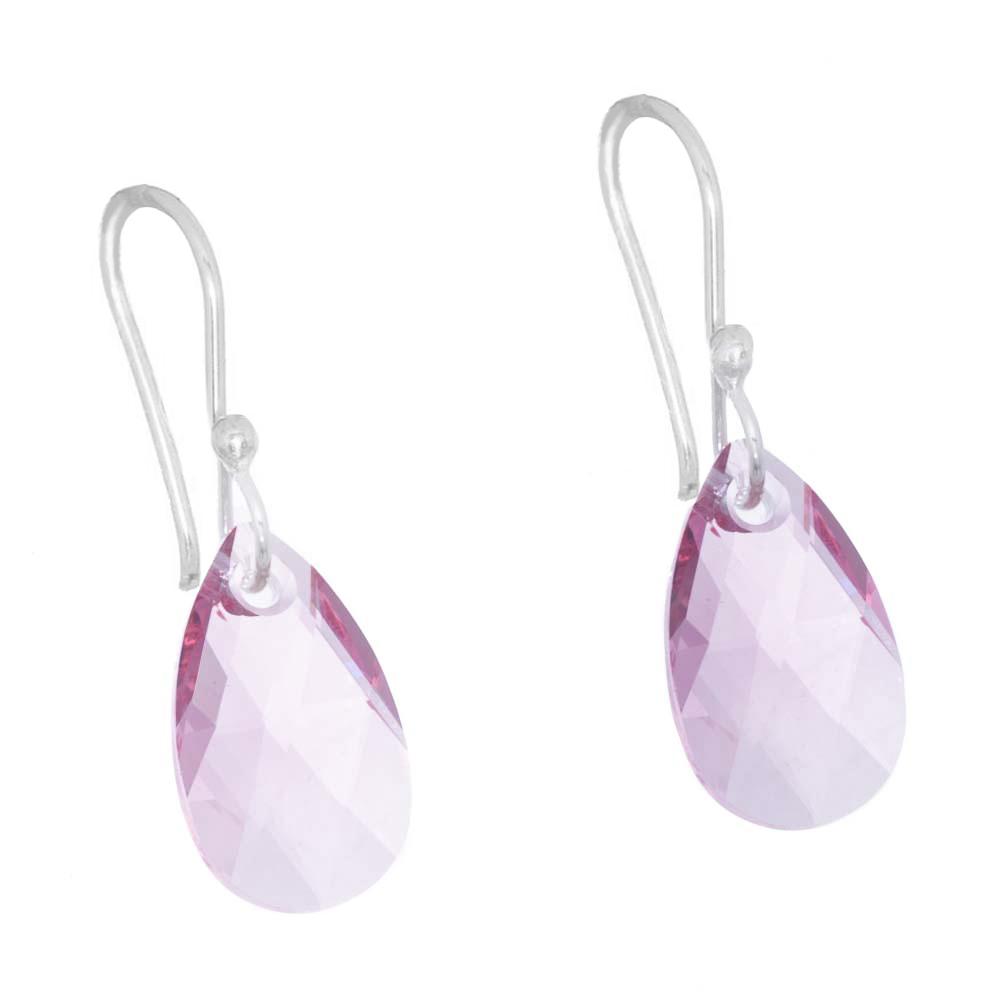 Aretes colgantes gota de cristal
