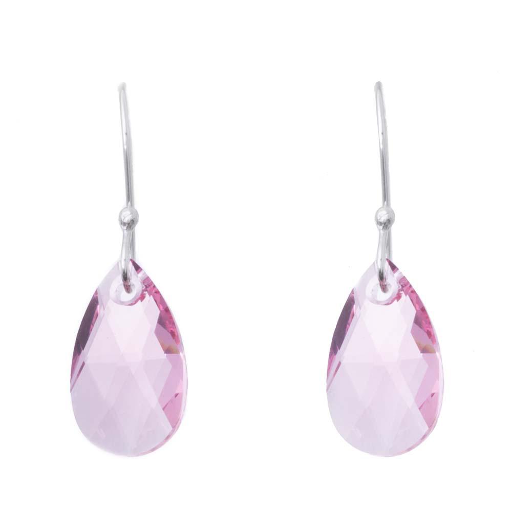 Aretes colgantes gota de cristal