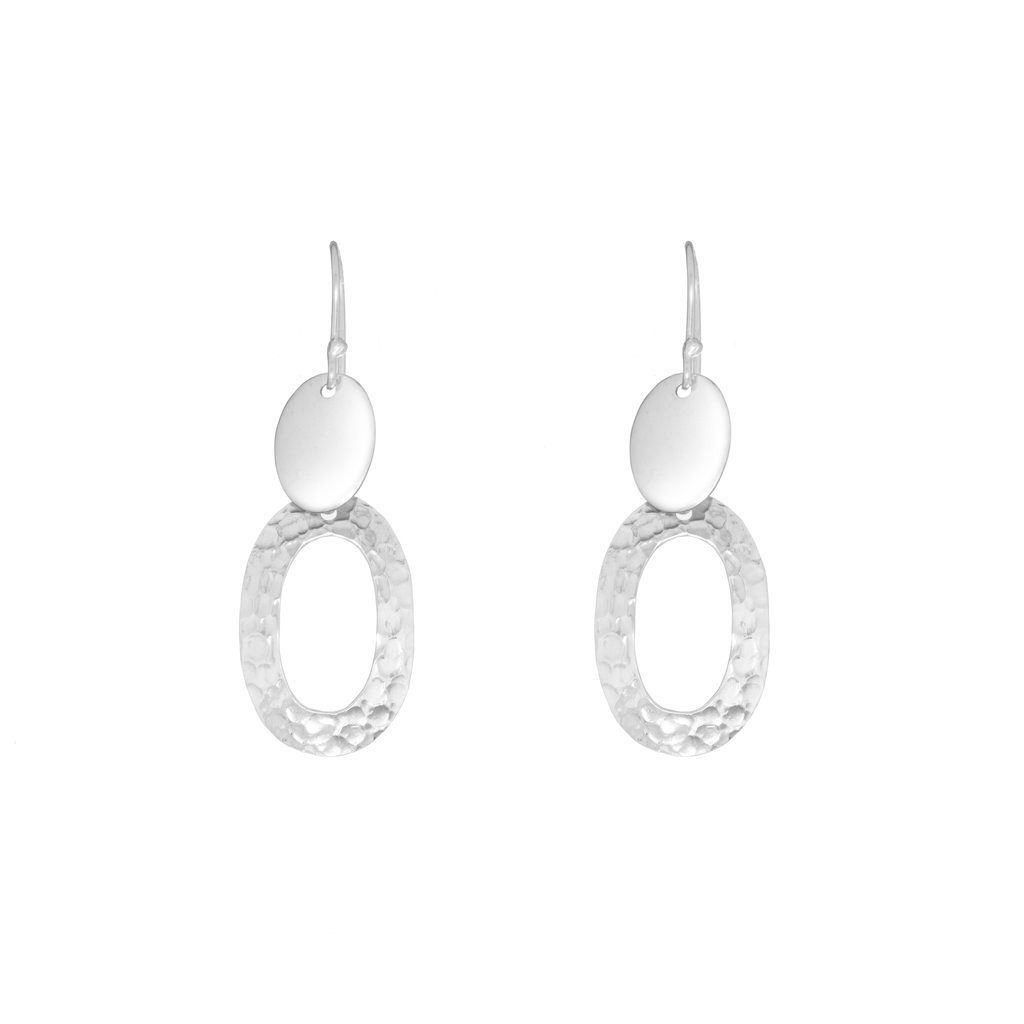 Aretes con combinación de acabado liso y martillado perforados