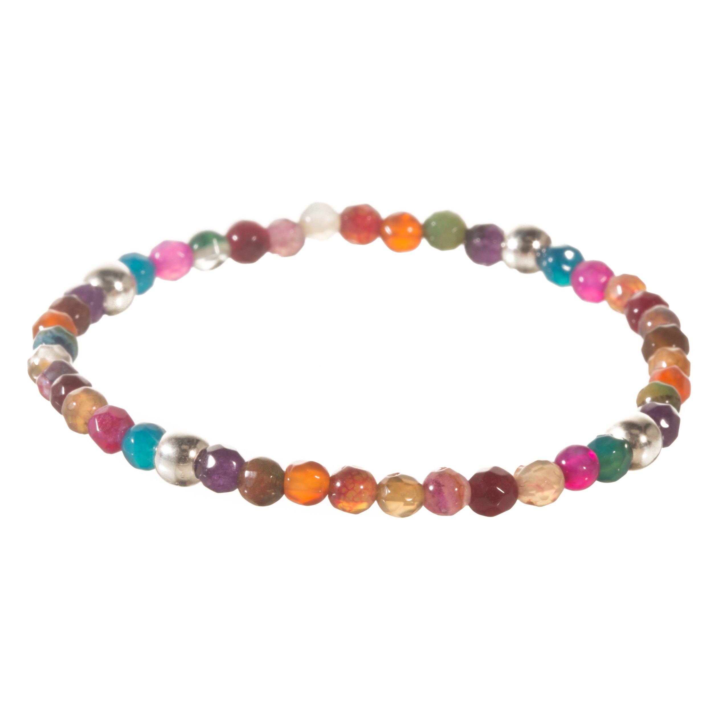 Pulsera de esferas miniatura con plata