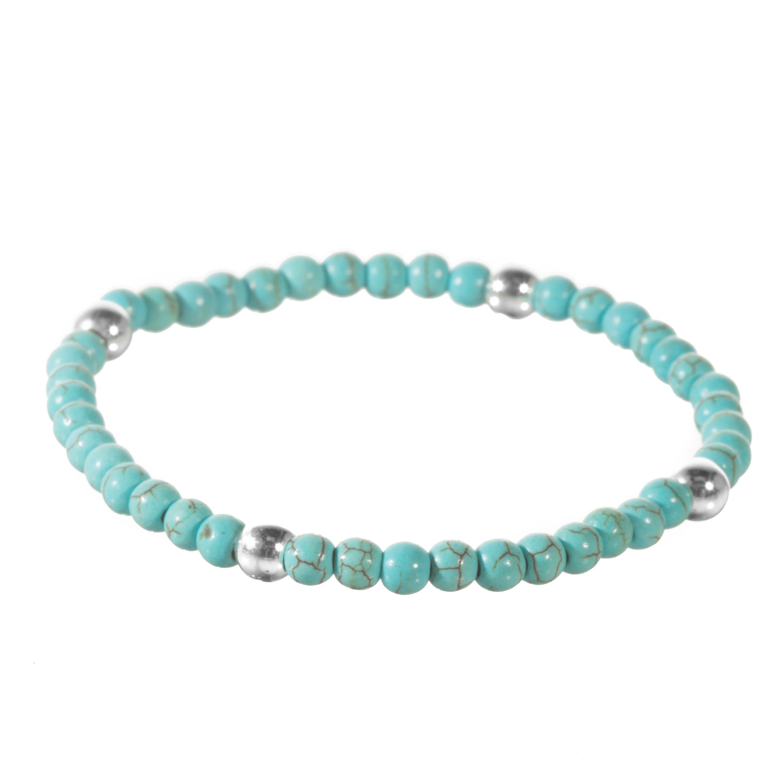 Pulsera de esferas miniatura con plata