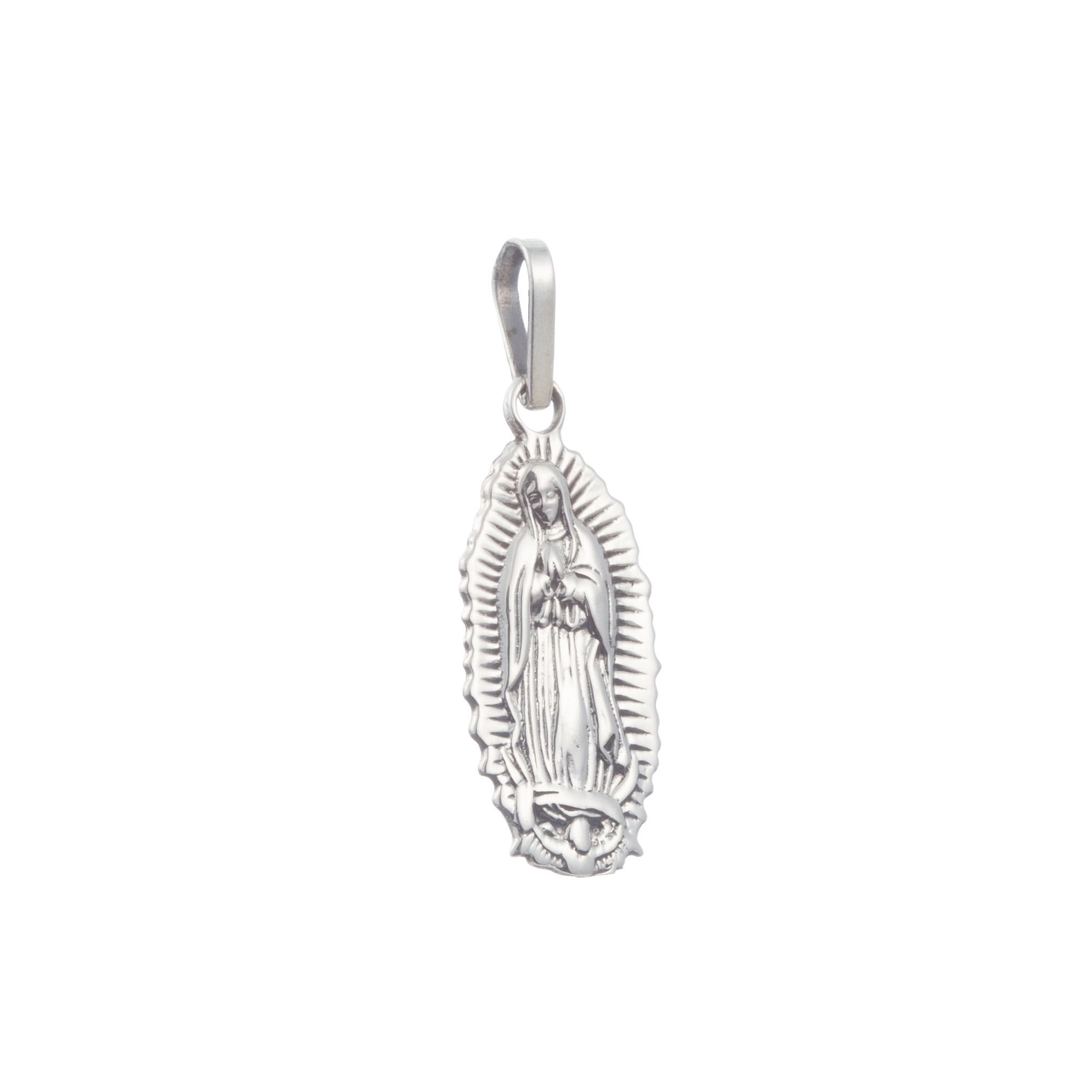Dije Virgen de plata de plata mexicana