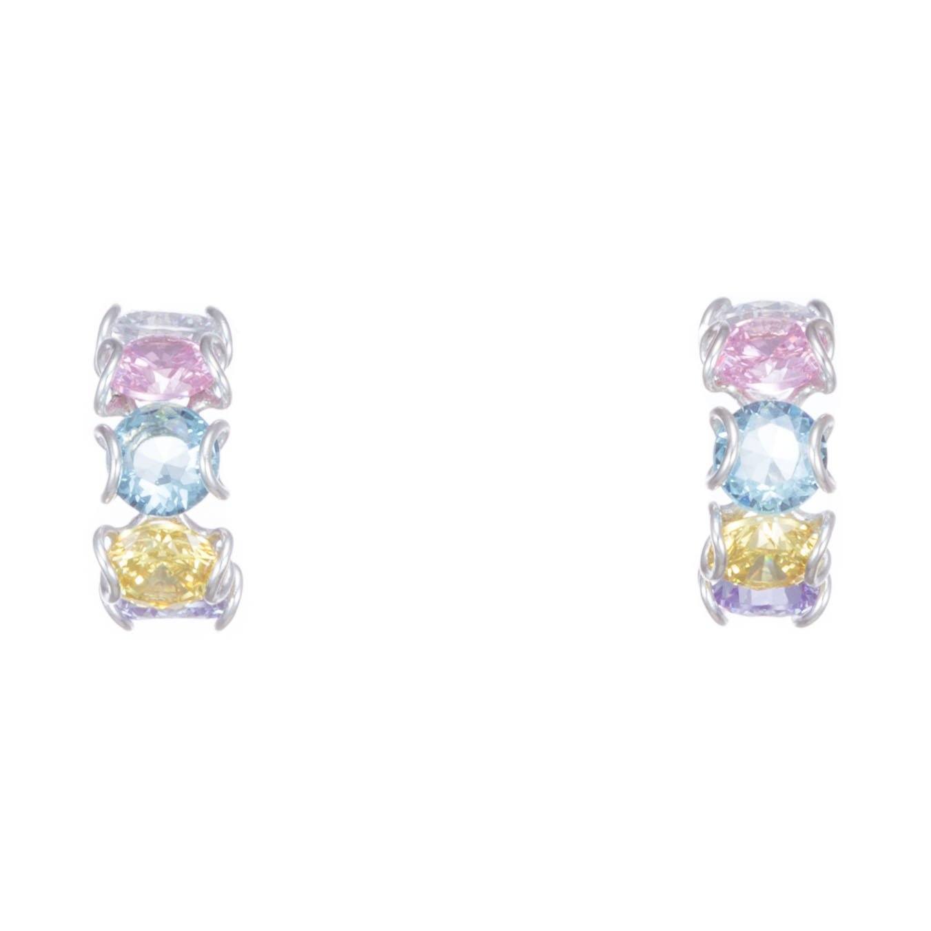 Arracadas de Plata con zirconias