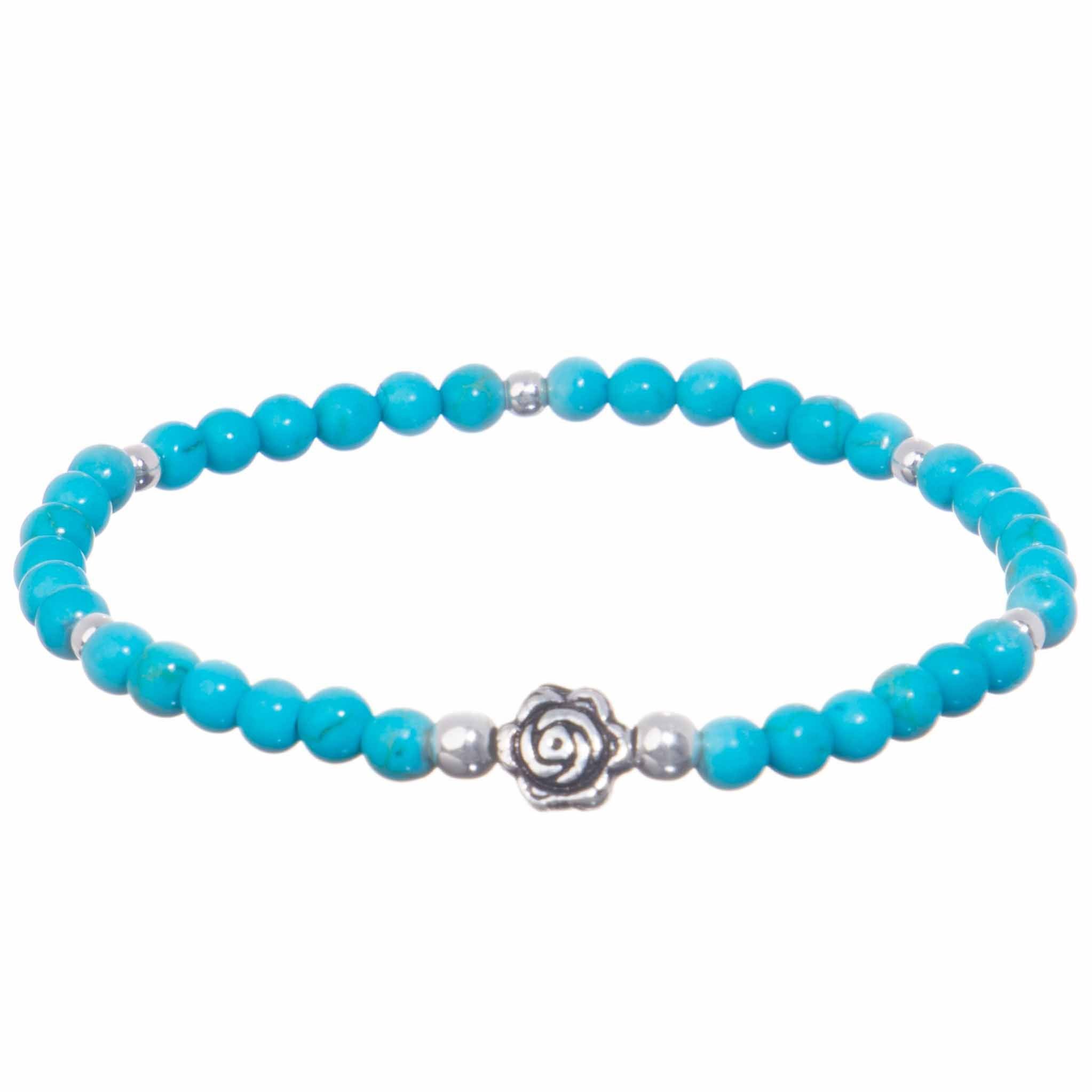 Pulsera Flor miniatura con Plata