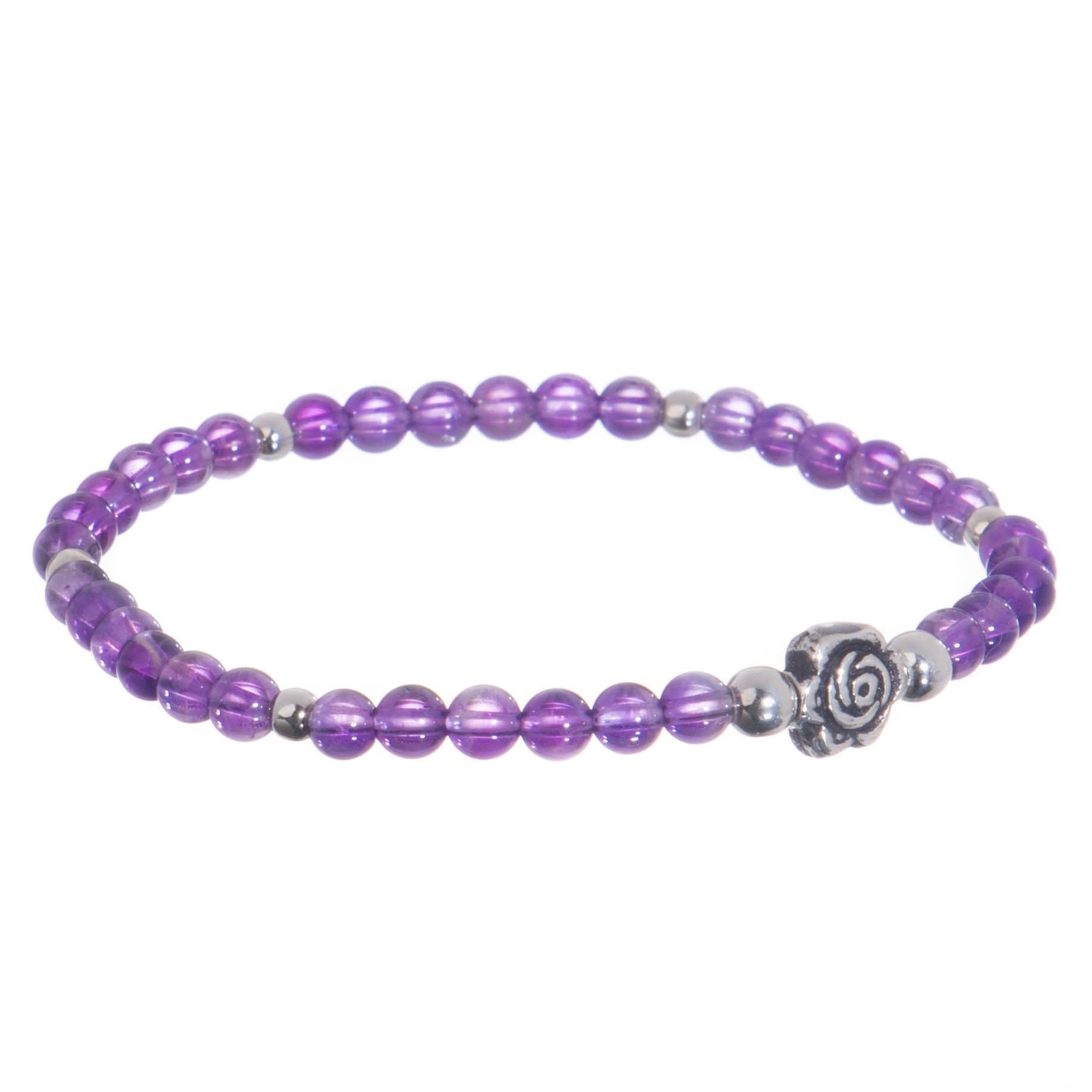 Pulsera Flor miniatura con Plata