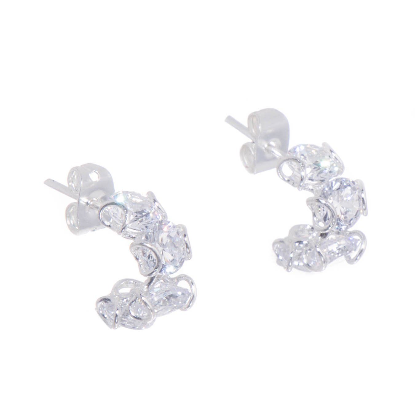 Arracadas de Plata con zirconia mini