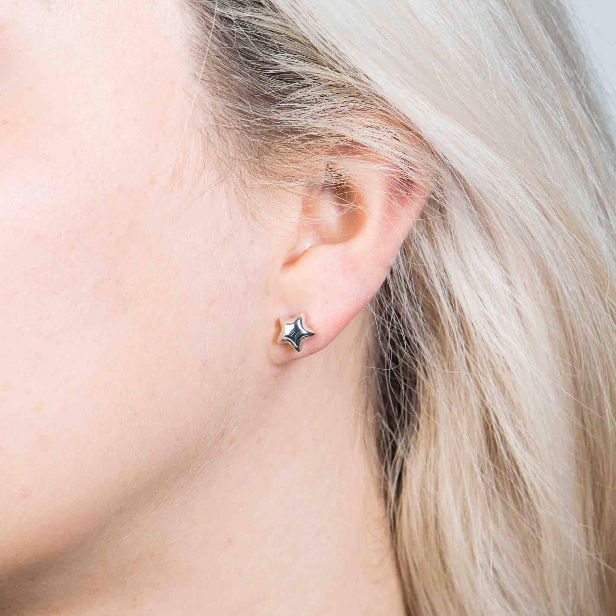 Aretes de estrella forma de globo