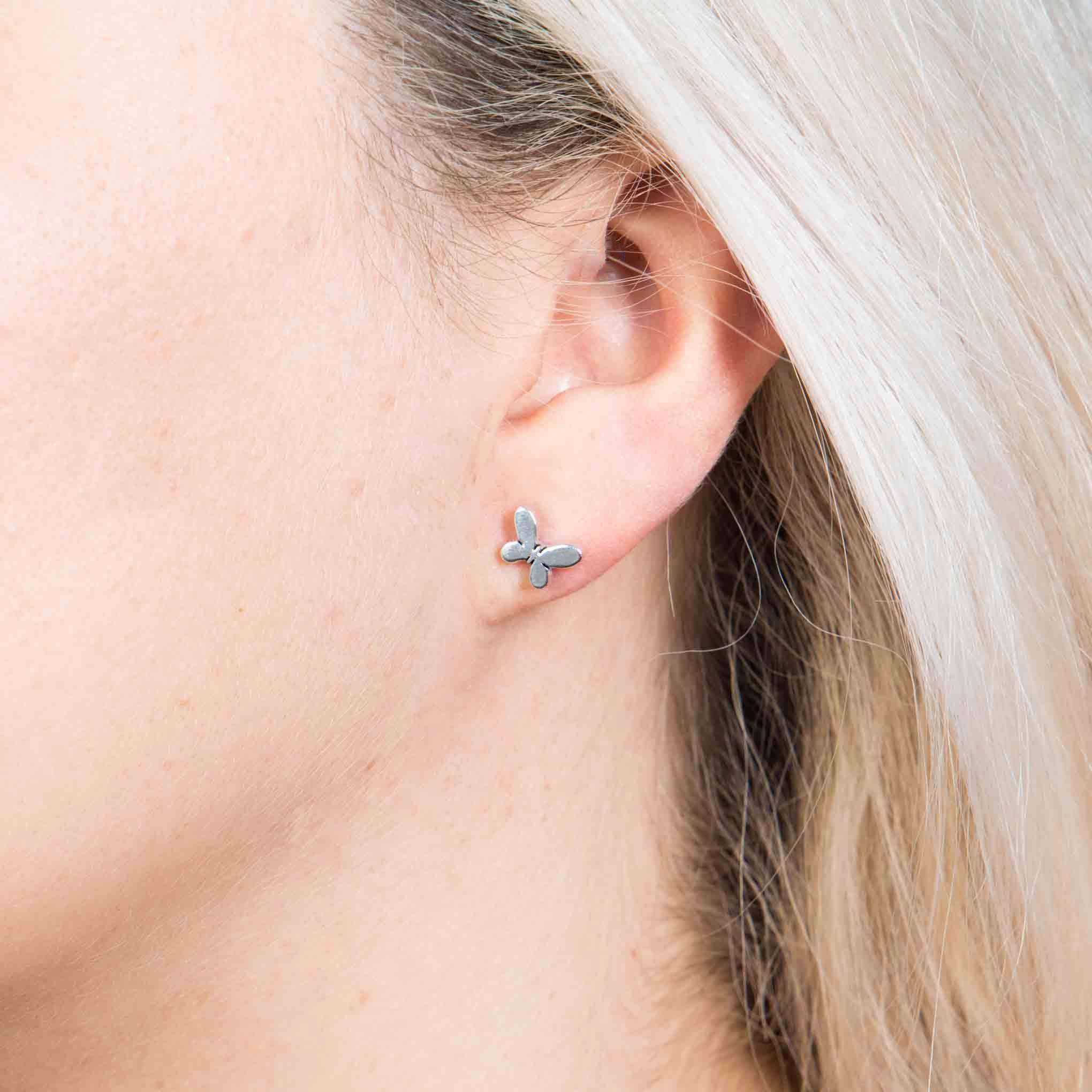 Aretes de Plata mariposas mini