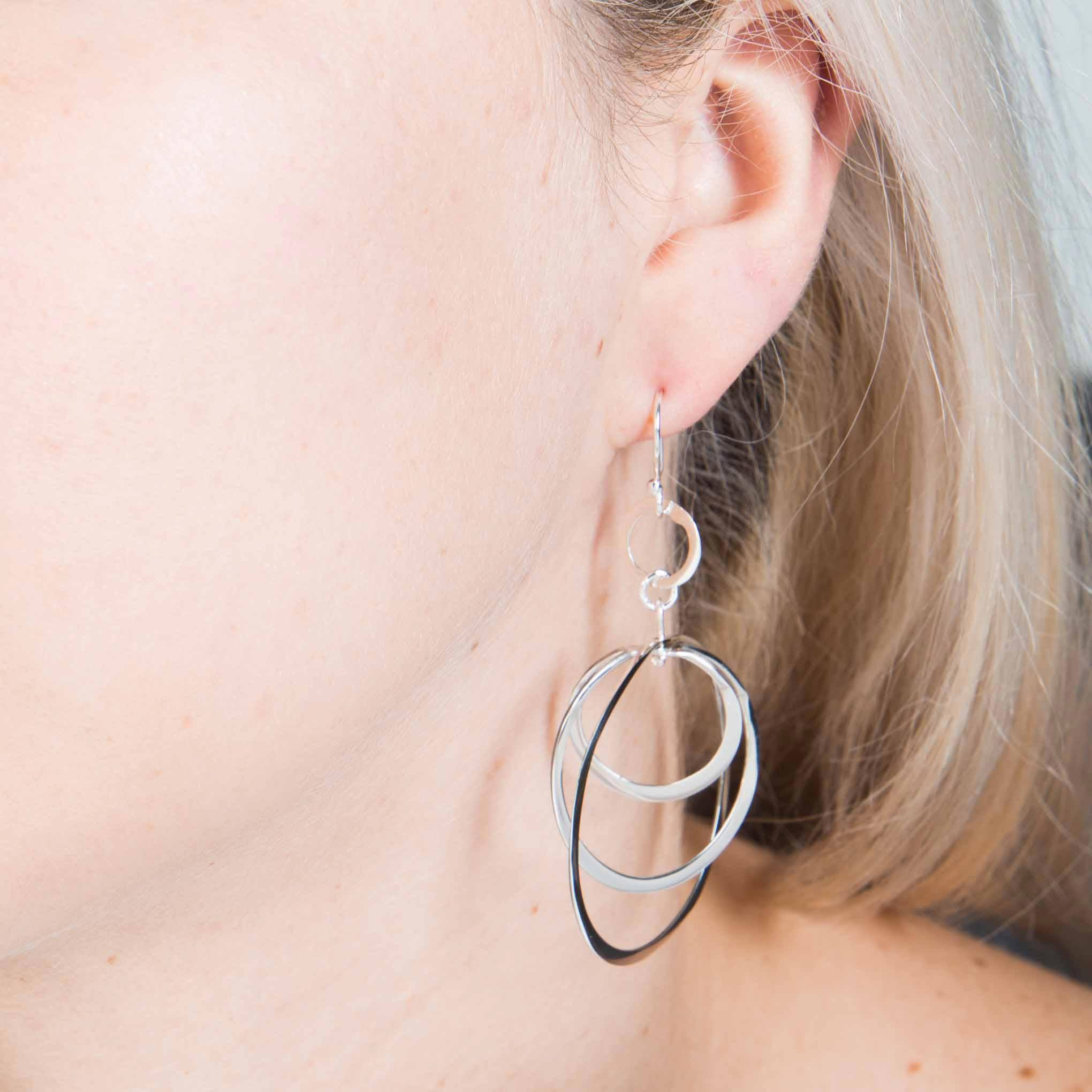 Aretes de círculo giratorio